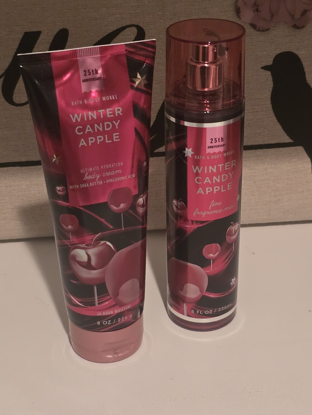 Bath & Body Works Winter Candy Apple Body Cream & Fragrance Mist - Nwt